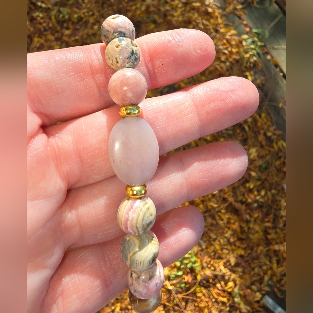 10mm Rhodochrosite Bracelet ON SALE
